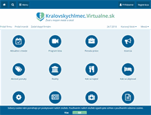 Tablet Screenshot of kralovskychlmec.virtualne.sk