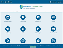 Tablet Screenshot of dobsina.virtualne.sk