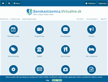 Tablet Screenshot of banskastiavnica.virtualne.sk