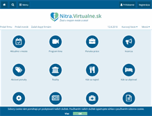 Tablet Screenshot of nitra.virtualne.sk