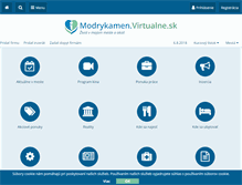 Tablet Screenshot of modrykamen.virtualne.sk