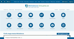 Desktop Screenshot of michalovce.virtualne.sk