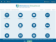 Tablet Screenshot of michalovce.virtualne.sk