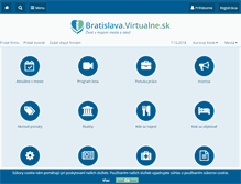 Tablet Screenshot of bratislava.virtualne.sk