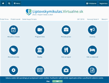 Tablet Screenshot of liptovskymikulas.virtualne.sk