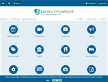 Tablet Screenshot of levoca.virtualne.sk