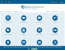Tablet Screenshot of detva.virtualne.sk
