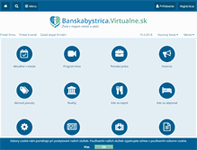 Tablet Screenshot of banskabystrica.virtualne.sk