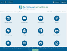 Tablet Screenshot of partizanske.virtualne.sk