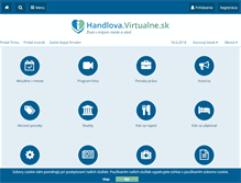 Tablet Screenshot of handlova.virtualne.sk