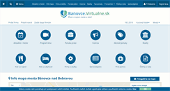 Desktop Screenshot of banovce.virtualne.sk