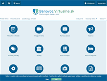 Tablet Screenshot of banovce.virtualne.sk