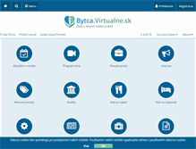 Tablet Screenshot of bytca.virtualne.sk