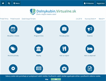 Tablet Screenshot of dolnykubin.virtualne.sk